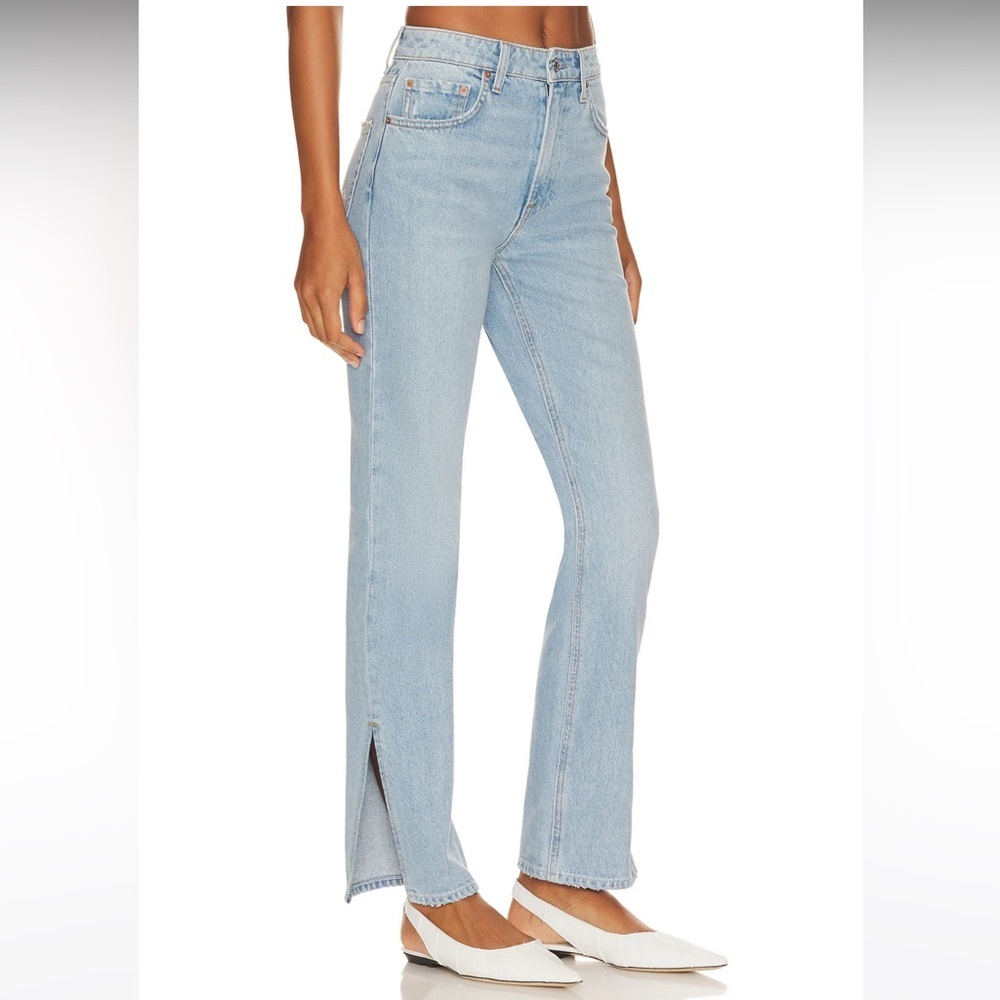 GRLFRND Harlow Petite High Rise Boot With Slit Hem Jeans - Picture 2 of 9